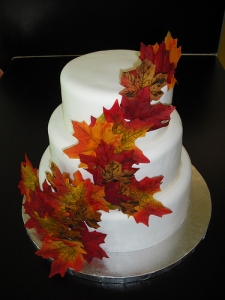 Осенние свадебные торты